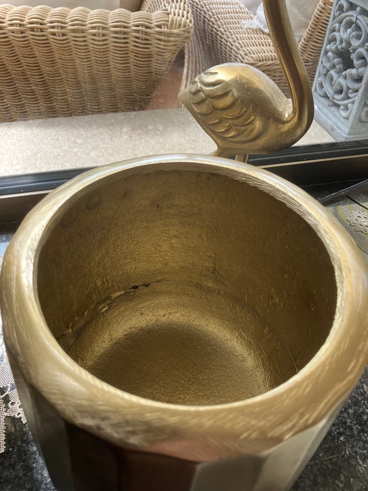 Colmore Vase Pflanzen Übertopf ALU RAW Gold 20x20x20 cm - Bild 3 von 4