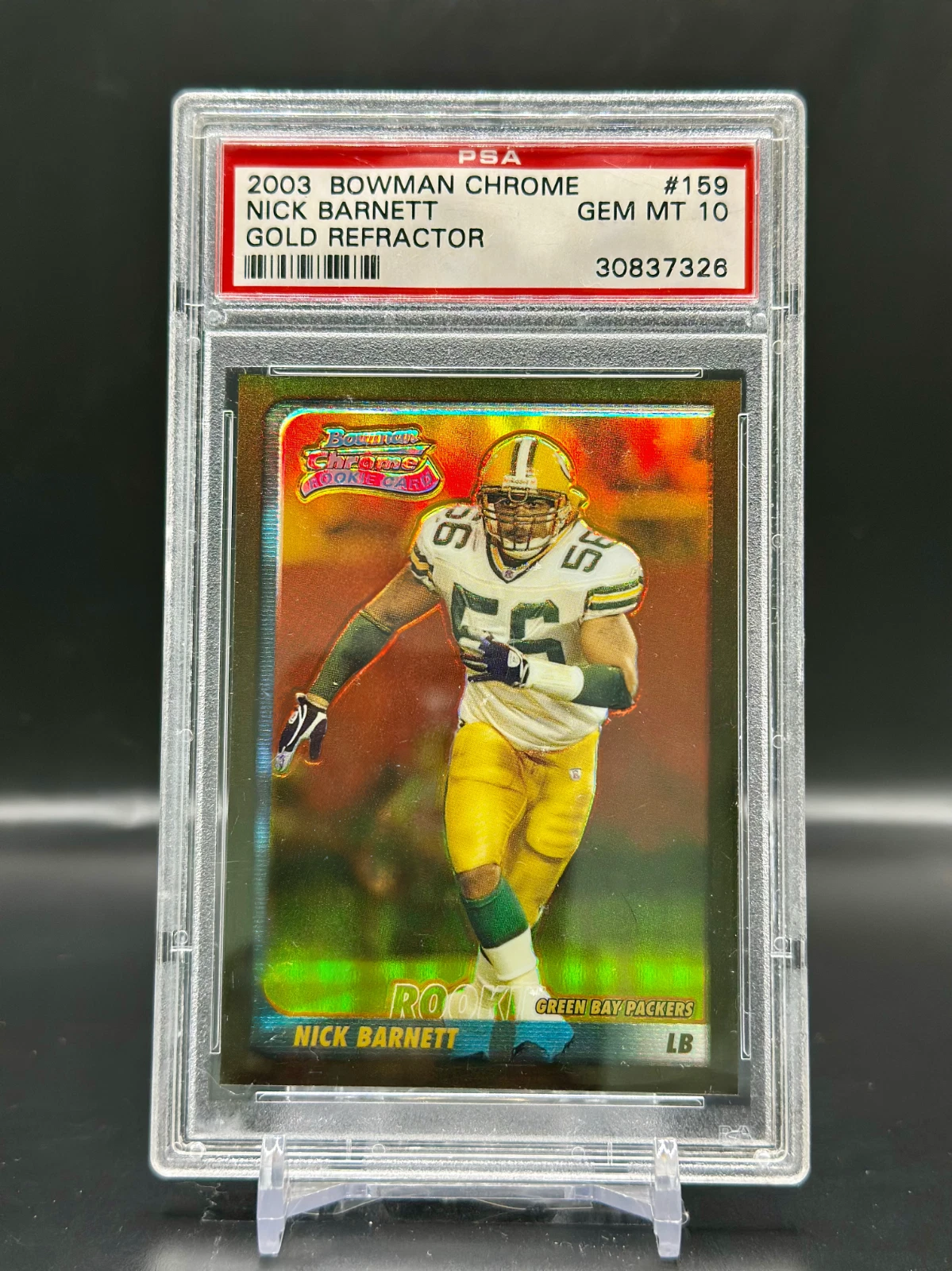 Nick Barnett Bowman Chrome #159 Gold Refractor
