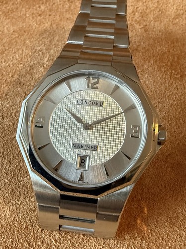 Concord Marner 40mm Quartz Reference 14.E7.1891 Silver Dial Clean