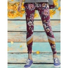NWT Matilda Jane Moments with You On the Agenda Floral Stripe Leggings