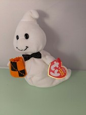 Ghostio the Boy Ghost - TY Beanie Baby Retired Rare w/ Tags