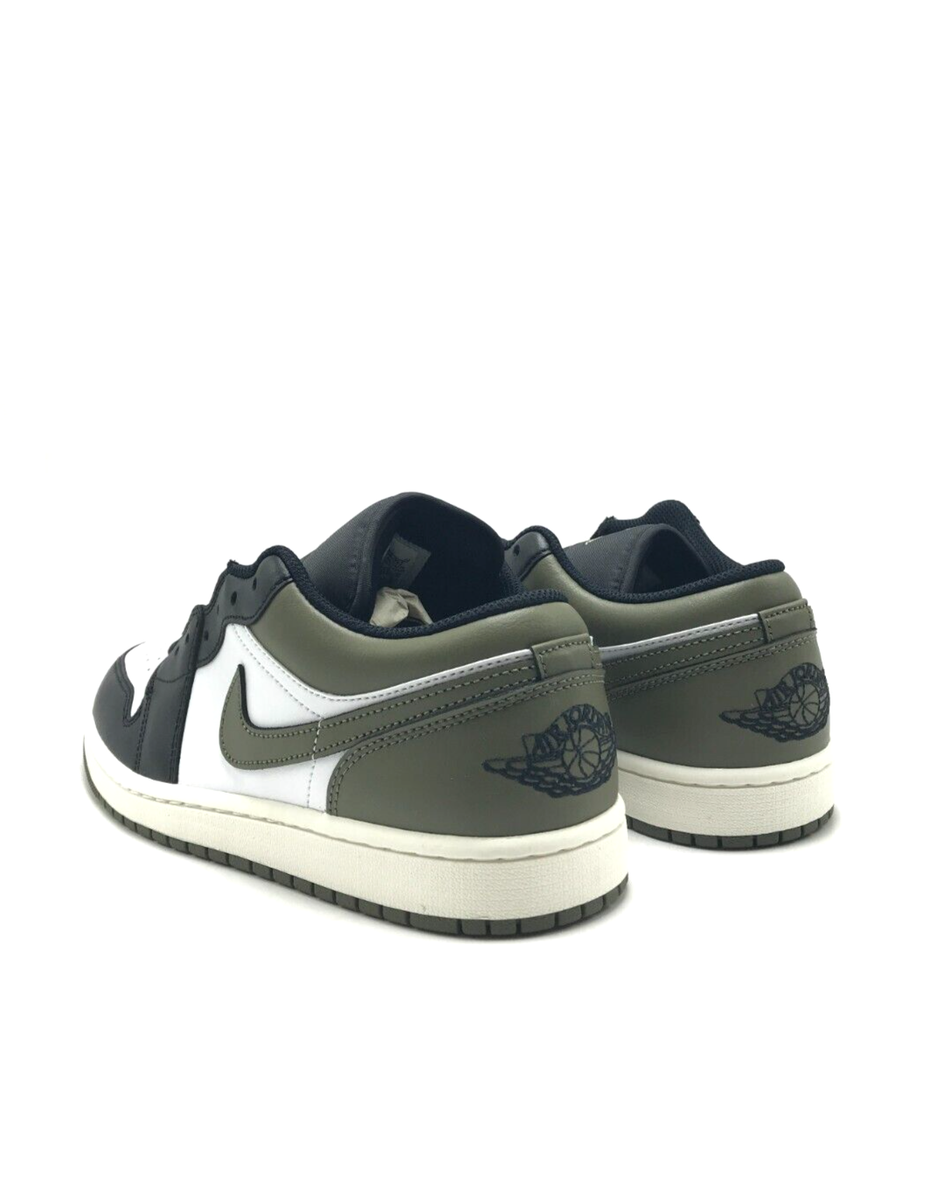Size 11 - Air Jordan 1 Low Black Toe Medium Olive for sale