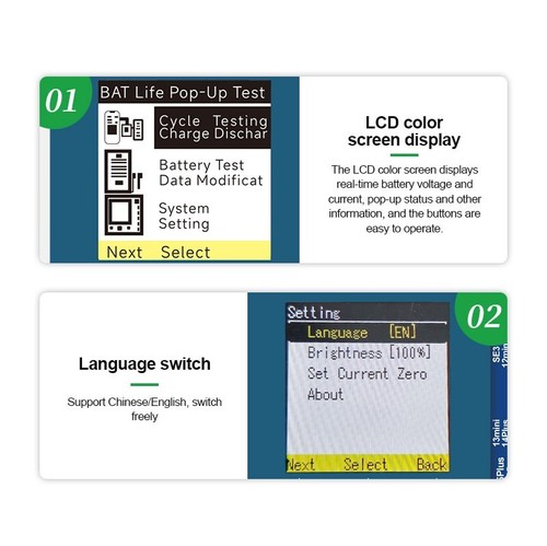 RELIFE XA2 Pro battery efficiency popup tester for iphone 11-15 - 第 12/12 張圖片