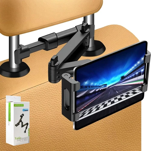 Soporte para tableta para reposacabezas automóvil Rotación de 360 ° ajustable