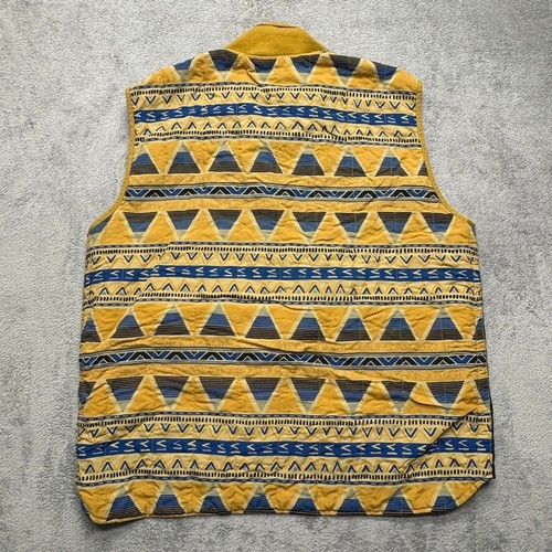 Rocawear Classic Aztec Wendeweste mit durchgehendem Reißverschluss Herren 2XL grün gelb Y2K - Bild 4 von 6