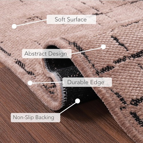 Machine Washable Rug Non Slip Area Rugs for Living Room Pet Friendly Rugs NT0201 - Picture 8 of 49