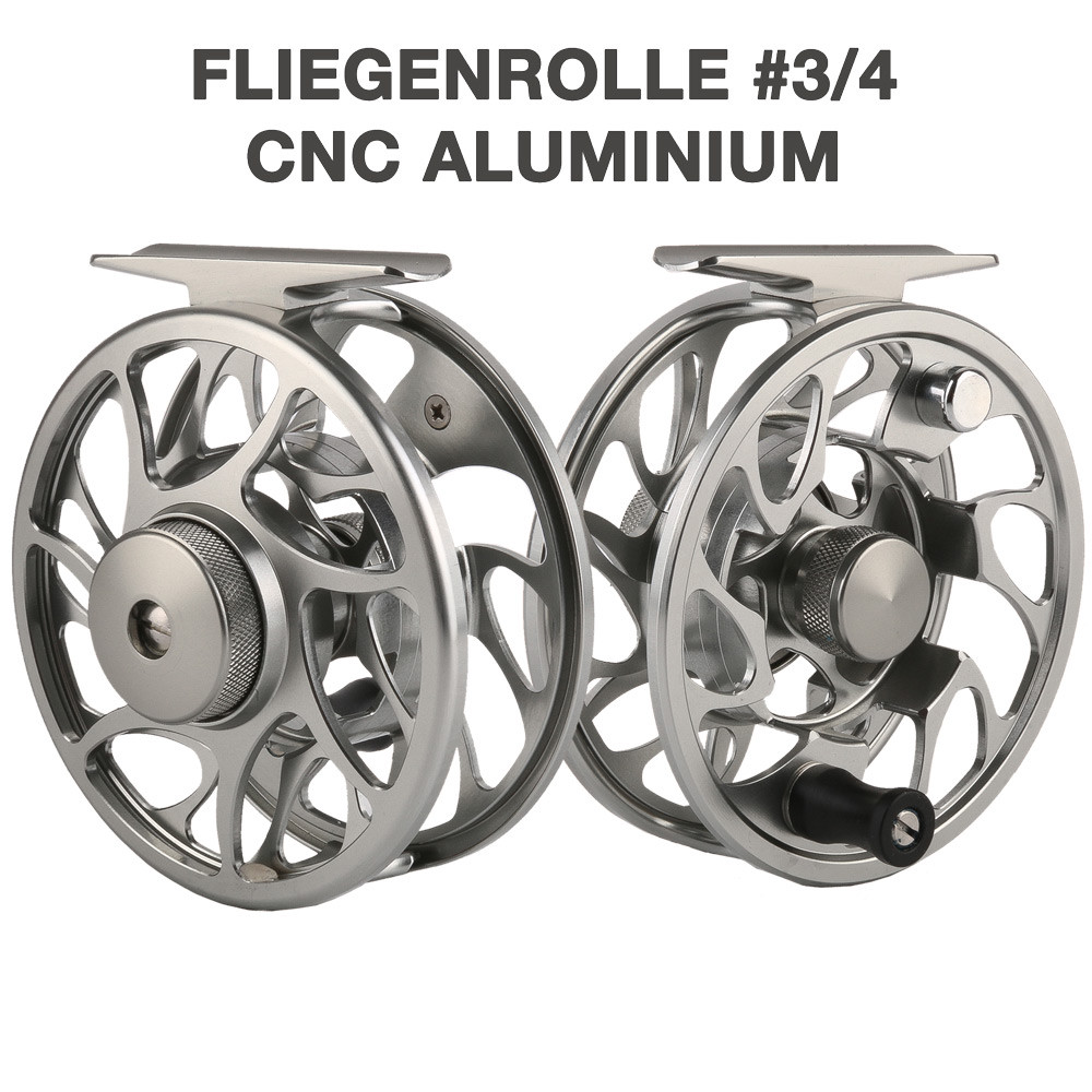 Fliegenrolle 3/4 Fly Reel Fliegenfischen Angelrolle Rolle Aluminium CNC gefräst Fliegenrolle 3/4 Fly Angelrolle Reel Fliegenfischen Angelrolle Fly Rolle Aluminium CNC gefräst bfb69f