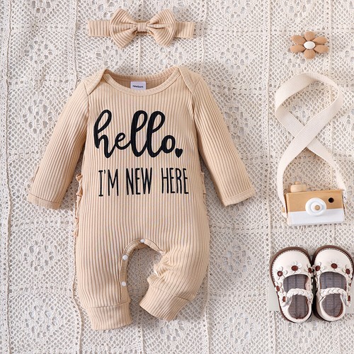 Newborn Baby Boys Girls Romper Pants Bodysuit Jumpsuit Outfit Infant Clothes Set - Picture 11 of 23