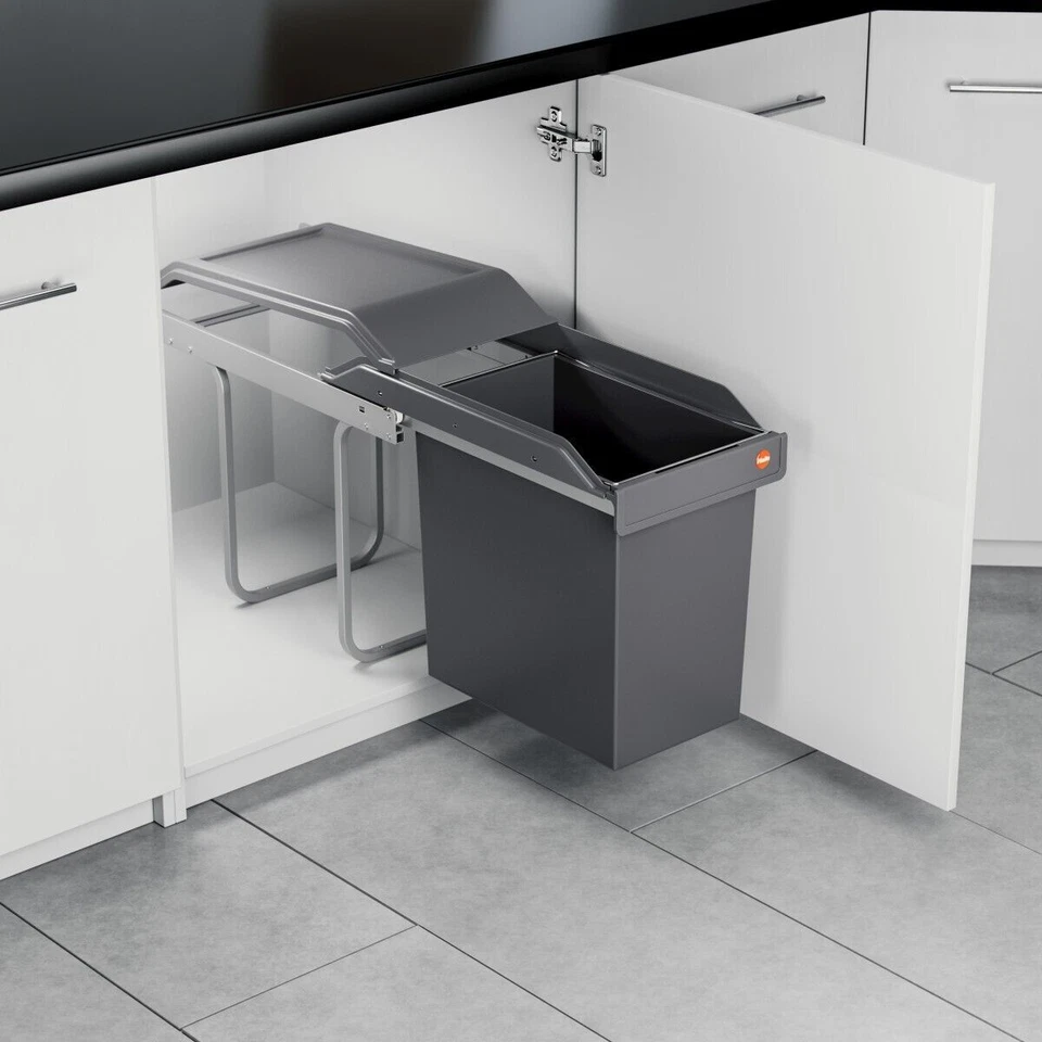 Abfallsammler Hailo 3650241 SingleBox 24 Liter Solo Mülleimer Einbau Abfalleimer - Bild 3 von 4