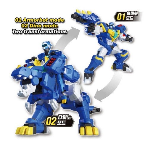 Mini Force Super Dino Power 2 Transformer Armorbot Robot Figure 9 SET - Picture 4 of 37