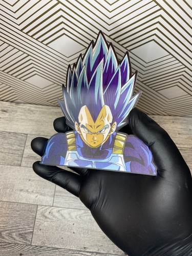 Dragonball Z Super Saiyajin Vegeta Gott blau 3D linsenförmige Bewegung Auto Aufkleber Decal - Bild 8 von 8
