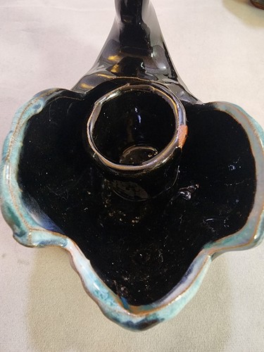 Blue Mountain Pottery Swan Candlestick Holders - Picture 10 of 12