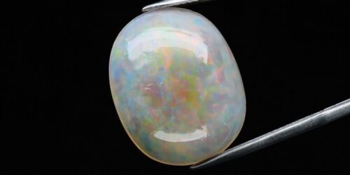 11.91ct 21x16.8mm Oval Cab Natural Play-of-Color Crystal Opal Gemstone Ethiopia - Picture 2 of 6