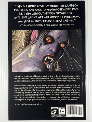 Untouchable #1 One Shot TPB Dynamite Entertainment 2010 Mile Carey, Horror NM/M - Picture 7 of 8