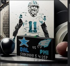 GLANCE LED Live Sport Stock Crypto LED Ticker 14x7x2? In Display Office Man Cave