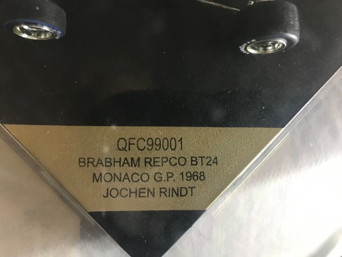 Quartzo 99001 1/43 Brabham Repco BT24 Rindt 1968 Monaco GP - Picture 6 of 10
