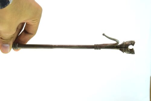 Hermoso encendedor de velas de hierro hecho a mano mogol coleccionable único. G41-99 - Imagen 5 de 11
