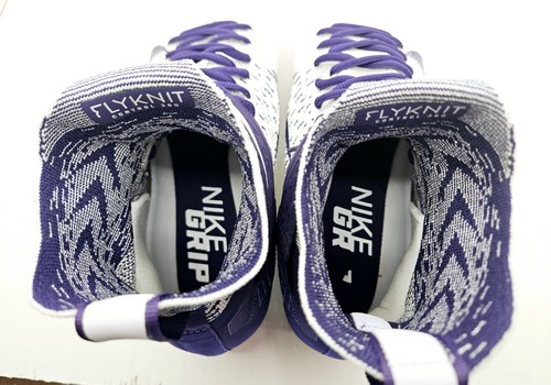 NEW Men's 10 Nike Alpha Menace Elite 2 Purple Football Cleats BV2077-100 - Picture 12 of 13