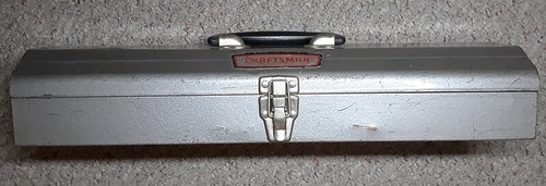 CRAFTSMAN {Crown Logo} HIP-ROOF Shallow STEEL TOOL BOX 🔸️ USA - Picture 1 of 15