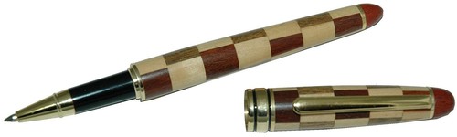 Mehrfarbiger Holz-Tintenroller in Ahornholzbox - Bild 2 von 4
