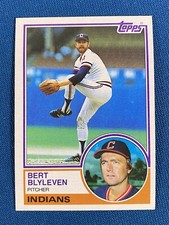 1983 Topps Bert Blyleven Baseball Card #280 SET BREAK Cleveland Indians