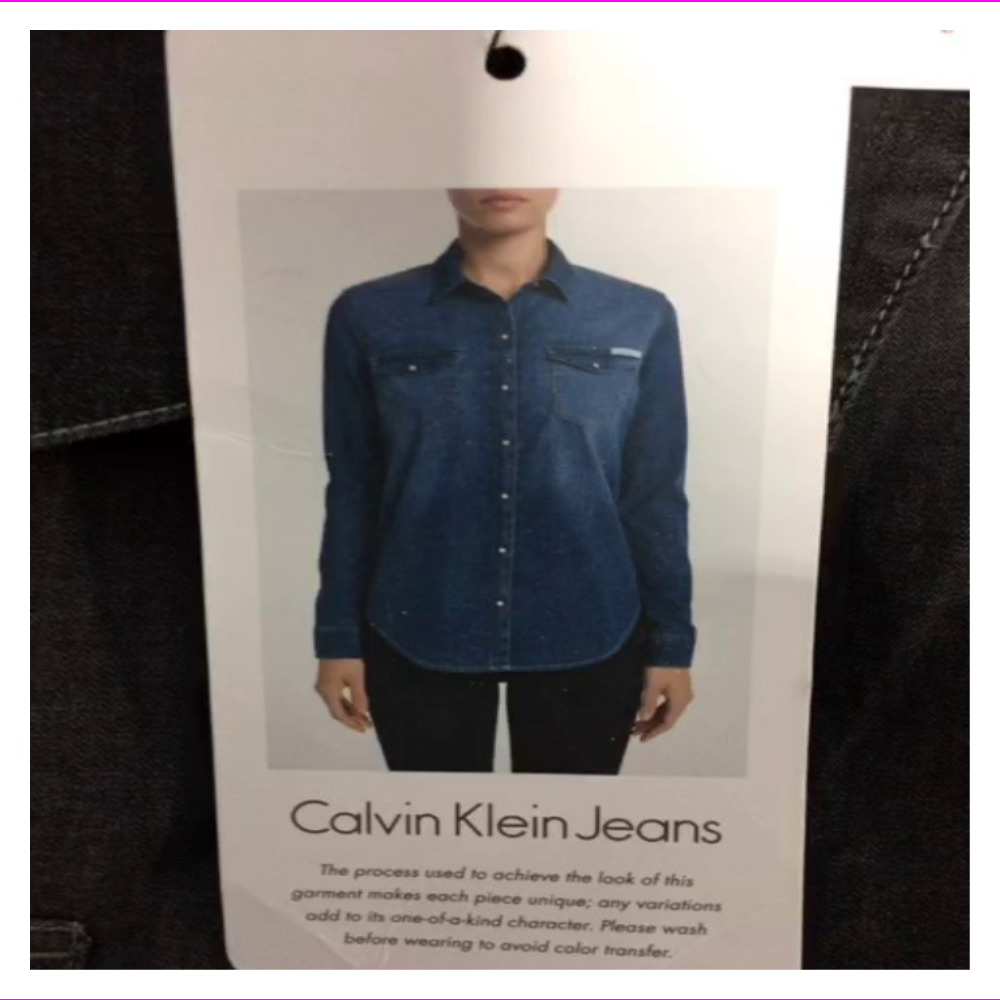 calvin klein jeans ss button v neck fla