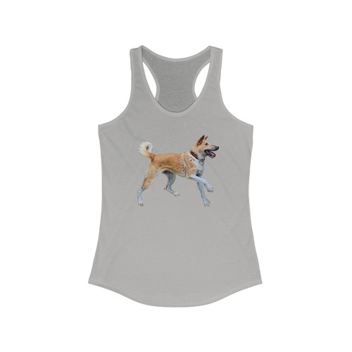 Korean Jindo Women's  Racerback Tank - Picture 3 of 3