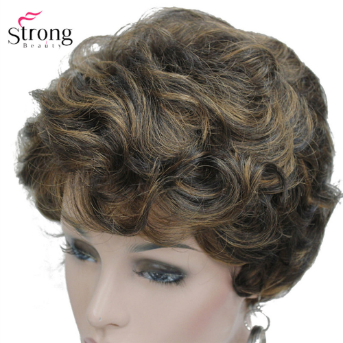 Short Fluffy Wave Blonde Full Synthetic Wigs Women's Hair Wig 6 Colors Choose - Bild 19 von 30