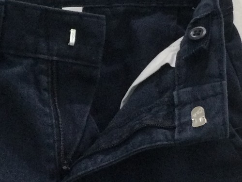 Dockers Boys Walking Shorts Size 6 Regular Blue Button Adjust Elastic Waist 182 - Picture 4 of 6