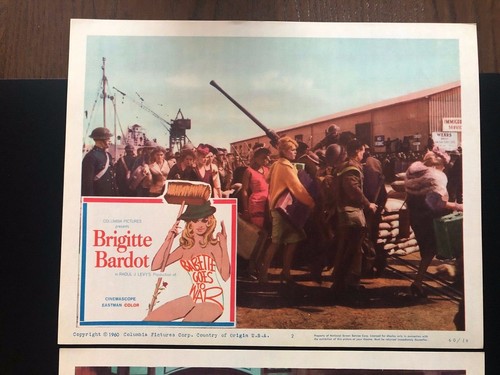 Babette Goes to War (1960) Original Movie Lobby Card #s 2 & 3, B. Bardot - EX+ - Picture 3 of 3