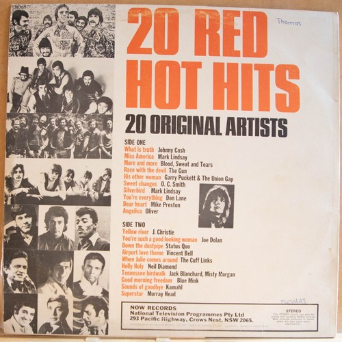 20 RED HOT HITS - VARIOUS - Vinyl LP - Now - 1970 - VG -FREE POSTAGE (2688) - Picture 4 of 5