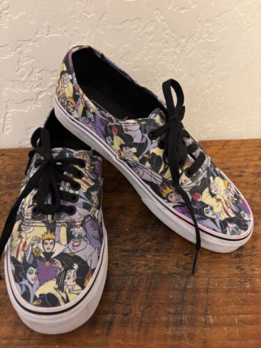RARO~VANS/VILLANOS DE DISNEY~Mujeres 9/Hombres 7.5-URSULA+Cruella+MALÉFICA~Auténtico