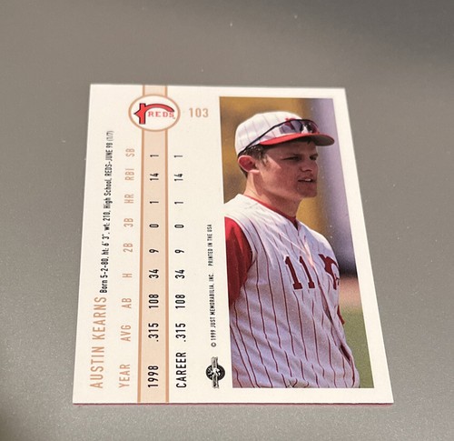 1999 Just #103 Austin Kearns - Picture 2 of 2