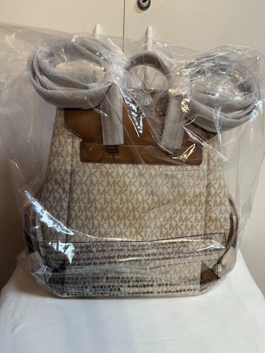 MICHAEL KORS JET SET LARGE LOGO CHAIN BACKPACK $558 AUTHENTIC MK NEW - Picture 20 of 26