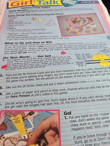 Vintage Girl Talk Board Games Date Line, Secret Diary 80s Set Of 3 - Picture 8 of 22