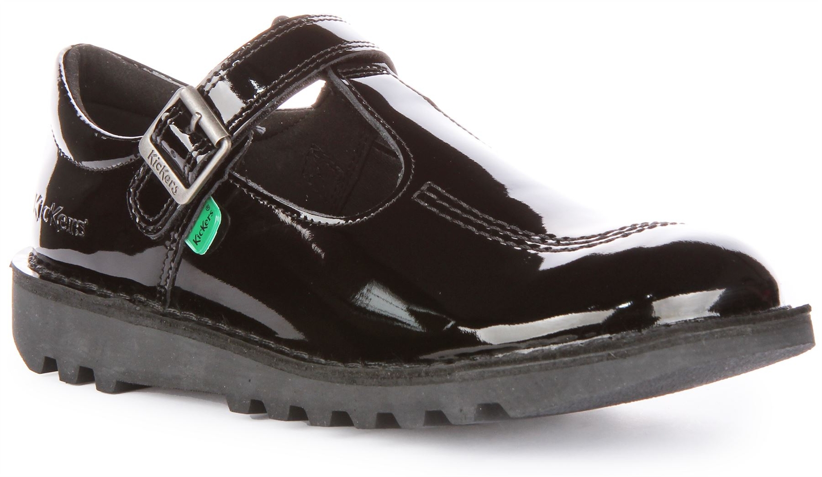 Кикеры для кикбоксинга Schnalle Leder Mary Jane Mädchen Schuhe schwarz Patent Великобритания 1 - 13