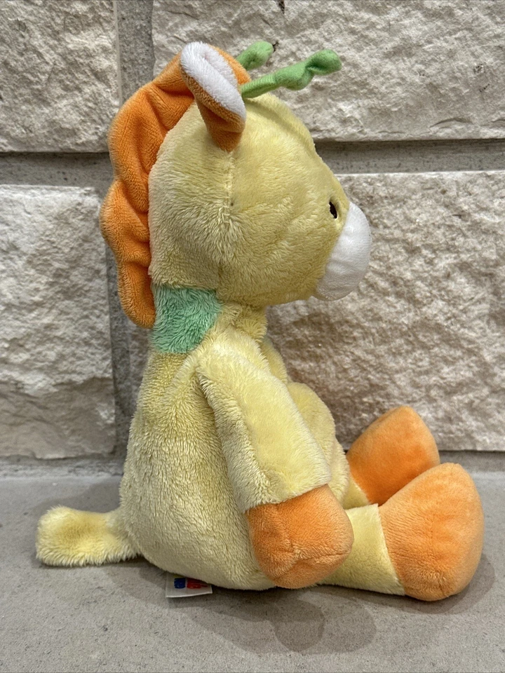 1 año) Peluche de jirafa Sassy Grin Grow 13" amarillo relleno suave 2015 manchas verdes amoroso Foto 4 de 4