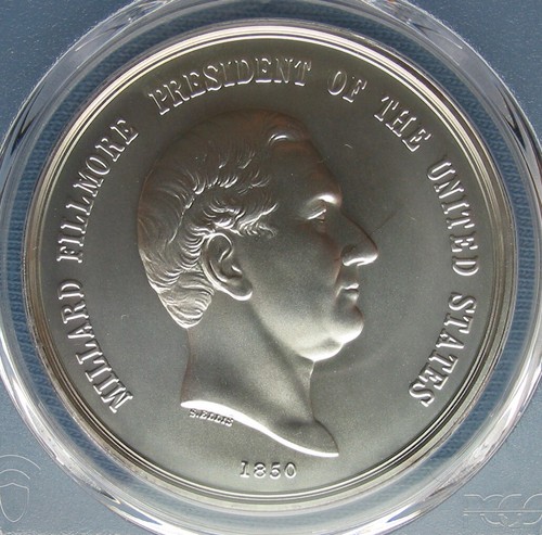 2022 Millard Fillmore Presidential Medal 1850 Matte - PCGS MS70 (1oz Silver) - Picture 7 of 14