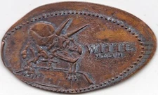 Elongated Souvenir Penny: WITTE MUSEUM (TRICERATOPS) Z/R  377