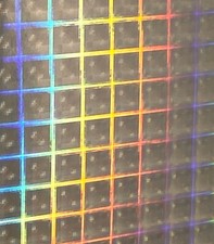 Hyperplaid Holographic Sign Vinyl Pick Color Size Sticky Plaid Fantasy