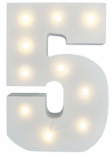 NÚMEROS DE ILUMINACIÓN LED BLANCO COLGANDO FECHA EDAD EN LUCES 1 - 9 VENDEDOR REINO UNIDO - Imagen 7 de 22