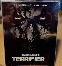 Terrifier 3 - Collector's Ed. w. Steelbook 4K UHD  Blu-ray, Region Free  NEW