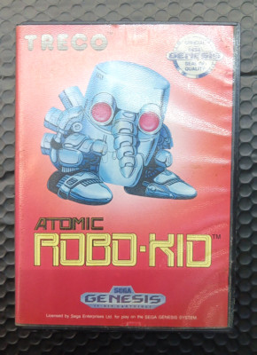 Atomic Robo-Kid (Sega Genesis, Treco, UPL 1990) Tested  - FREE SHIPPING