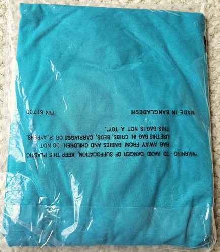 (NWT) BLAIR Short Sleeve Square Neck ANYTIME TUNIC Top 2XL Tile Blue Floral - Picture 2 of 2