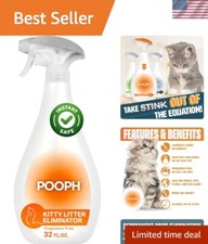 Cat Odor Eliminator Spray 32oz - Dismantles Urine Poop Pee Odors Safe Deodorizer