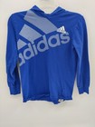 ADIDAS SHIRT / HOODIE - BLUE WITH LOGO - YOUTH / BOYS SIZE MEDIUM (10-12)