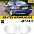 Left+Right Side Mirror Glass Heated For BMW E91 E90 E92 325i E93 328i 335i 09-13