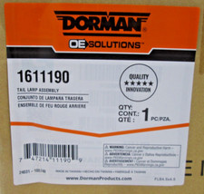 Tail Light Dorman 1611190 fits 05-07 Ford Focus Driver's Side