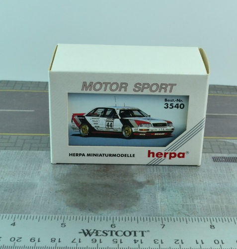 Herpa Motor Sport 3540 AUDI V8 #44 Racing car 1:87 Scale HO - Picture 2 of 2