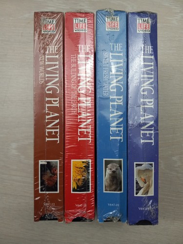 4x The Living Planet VHS New Worlds + Building Earth +Fresh Water + Sky Above - Picture 2 of 5